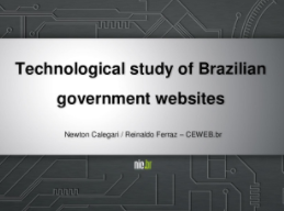 Technological study of Brazilian government websites